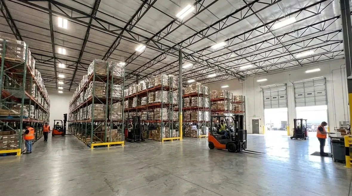warehouse lighting requirements california