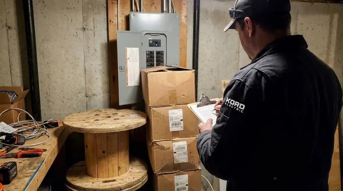 Obstructions removed from front of electrical gear to restore conductor working space