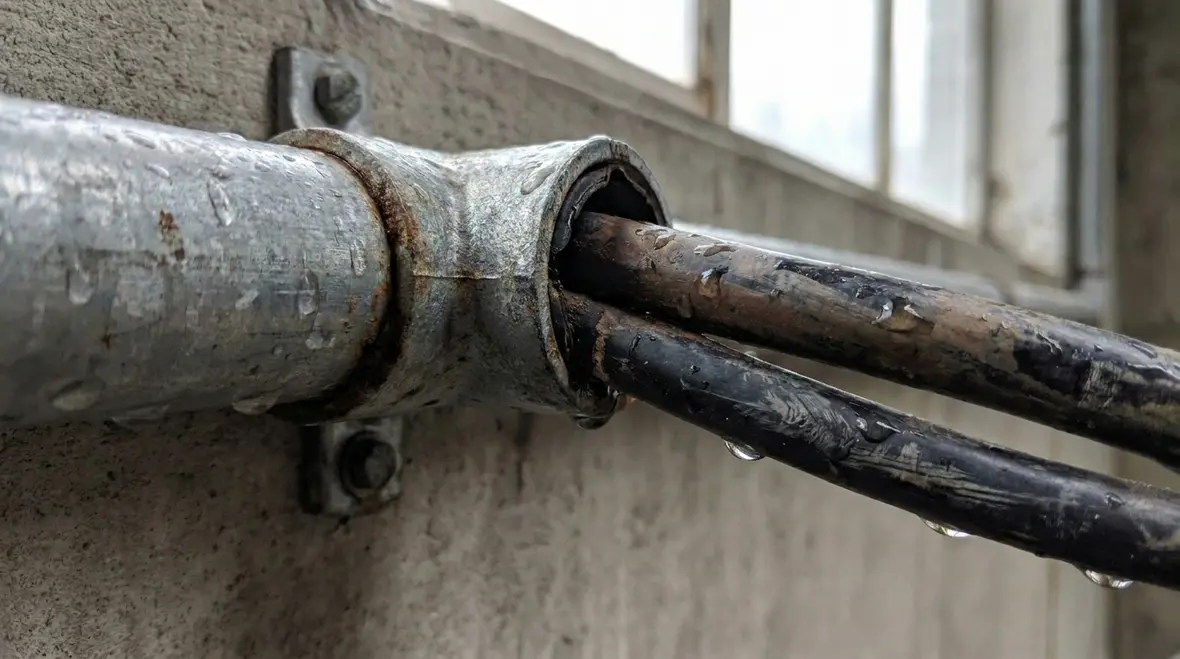 Cable routing and conductor insulation choices in a commercial facility