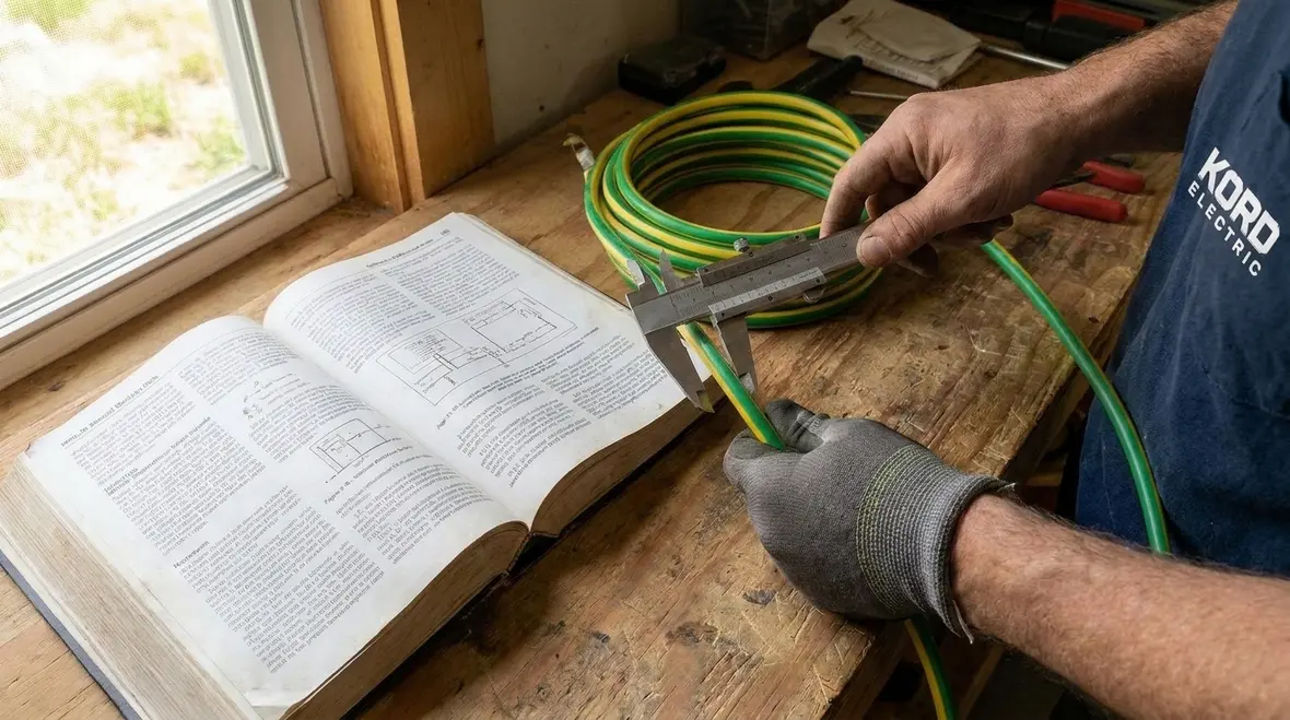 DC grounding electrode conductor sizing review following NFPA 70 Section 250.166