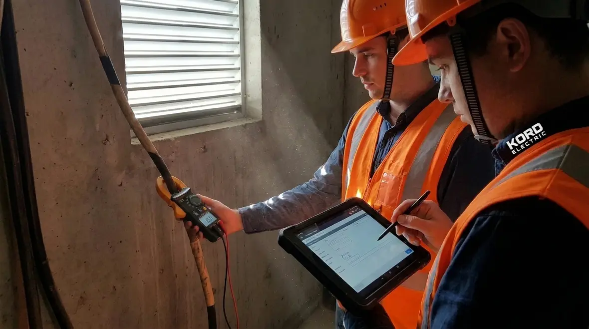 Kord Electric team performing NEC-based commercial load study