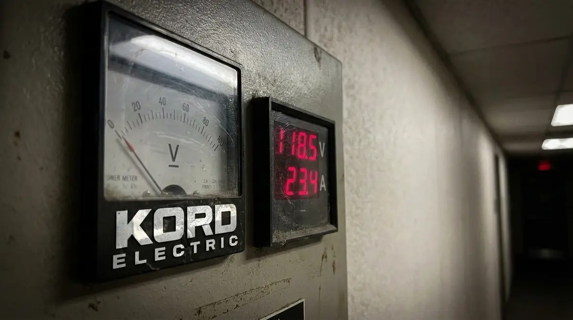 Commercial facility power distribution showing managed demand and capacity