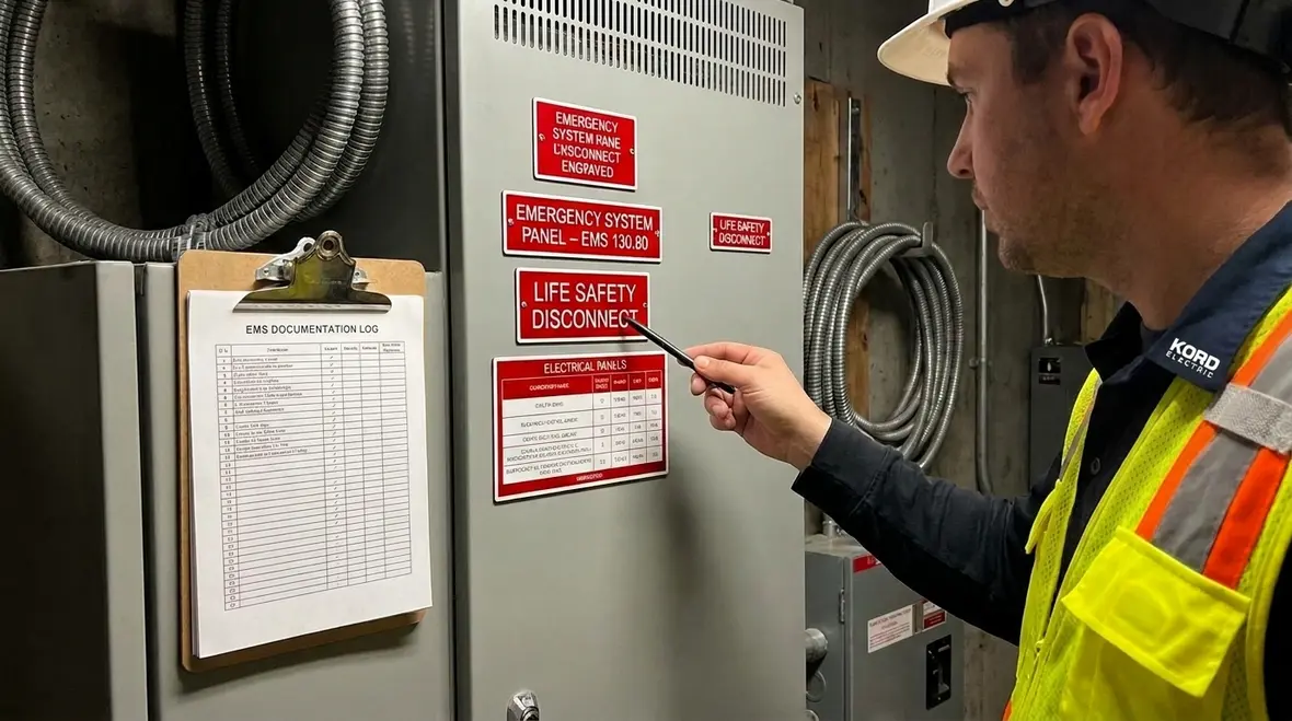 NEC EMS marking documentation rules