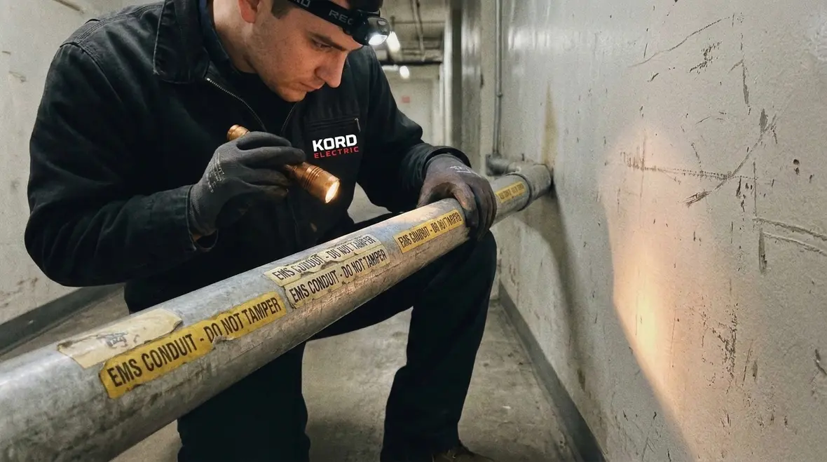 Documenting NEC EMS labeling updates for commercial electrical systems