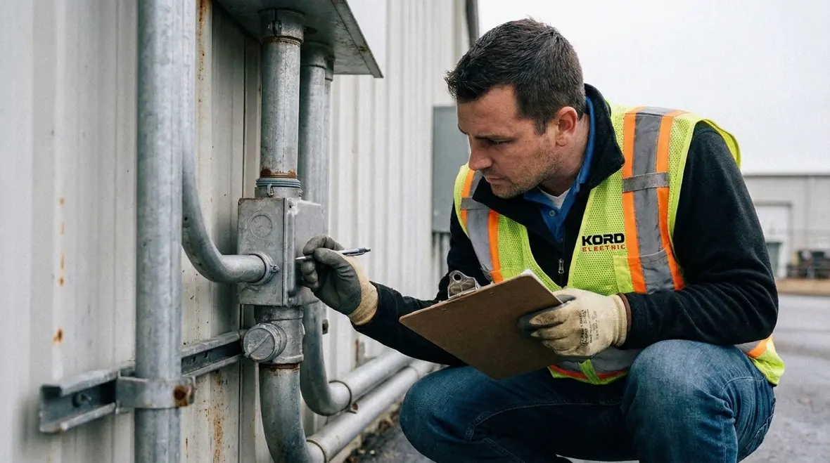 Outdoor flexible metal conduit installation for wet locations above grade