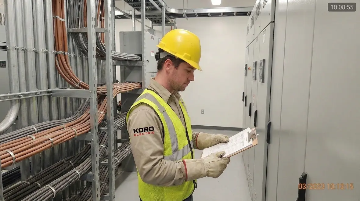 Technicians performing NEC MV cable installation under NFPA 70 Section 315.30