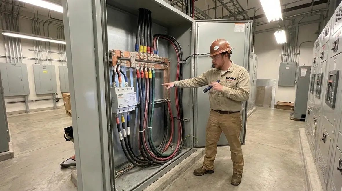 SPD conductors arranged to minimize impedance and voltage let through