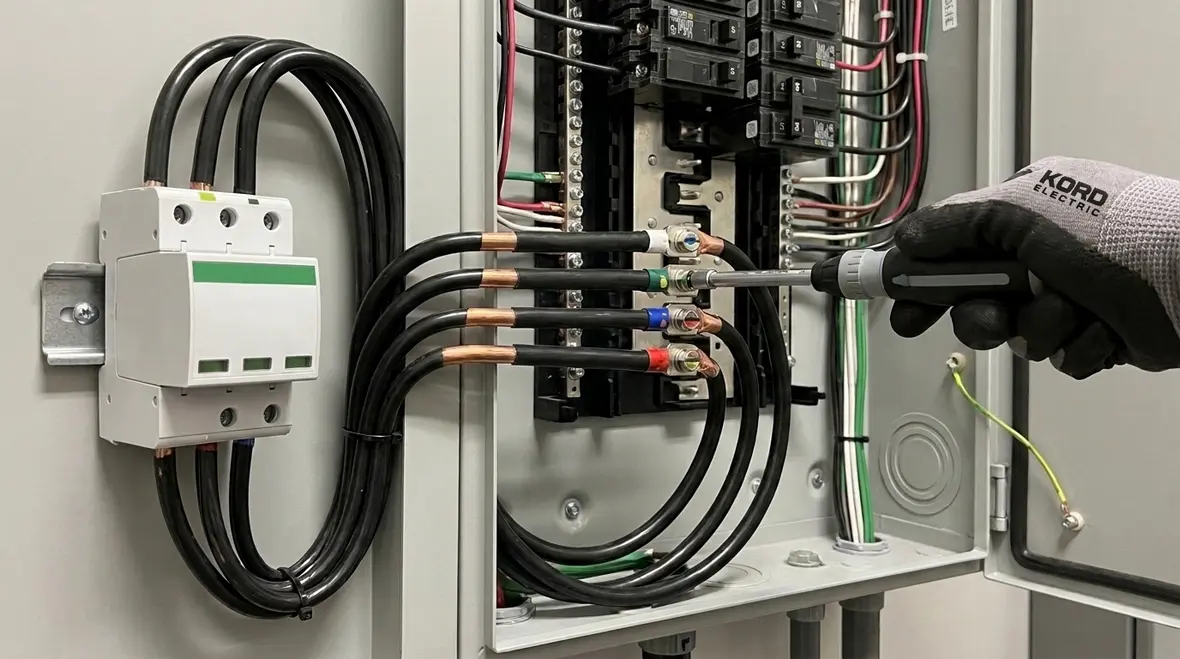NEC SPD conductor connections