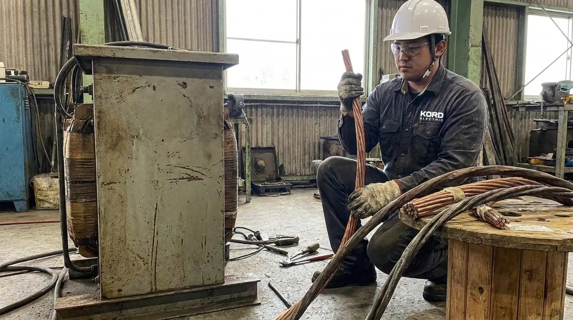 Welding transformer data being mapped to conductor sizing selections