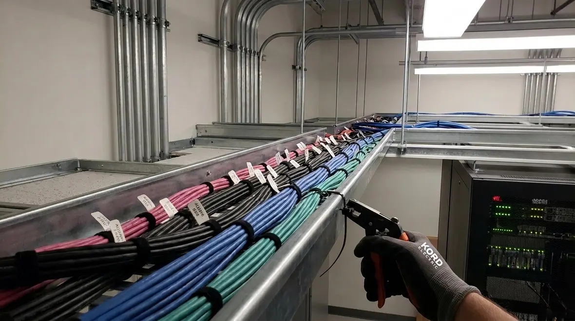 NEC Section 640.24 audio wireway gutter wiring