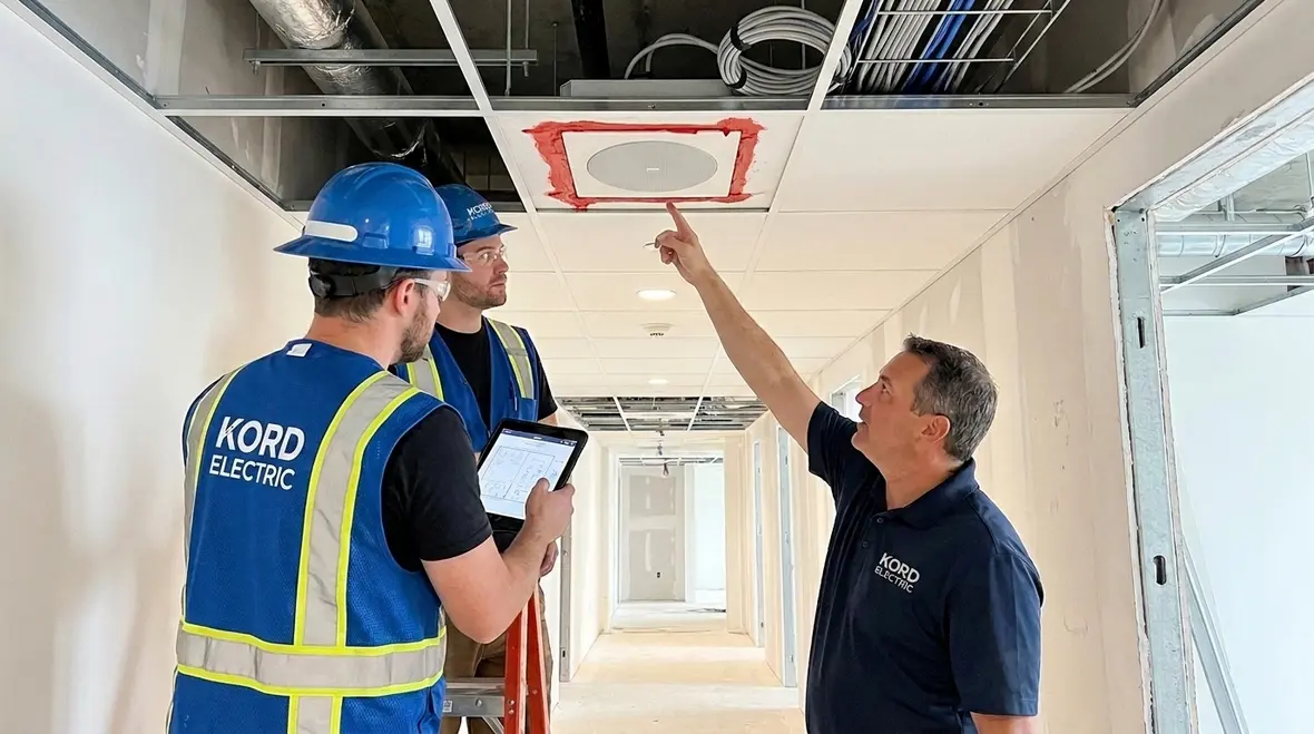 NEC Section 640.25 loudspeaker fire-rated ceiling installation