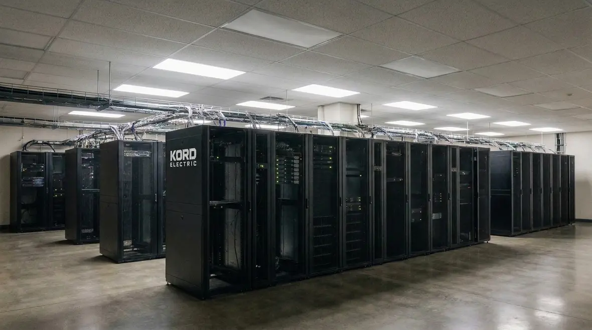 Commercial IT room with compliant illumination design