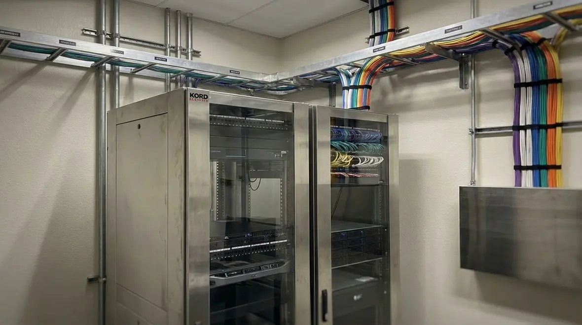 IT equipment layout coordinated with NEC working space rules