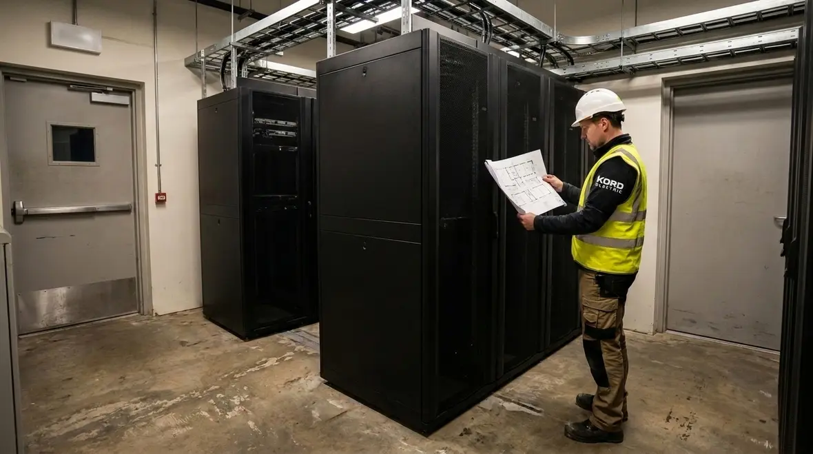 IT space egress pathway designed under NFPA 70 Section 646.41