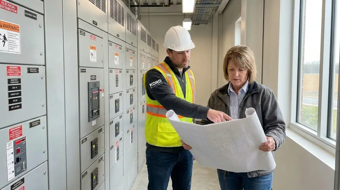 Commercial switchgear inspected for IT short-circuit rating compliance