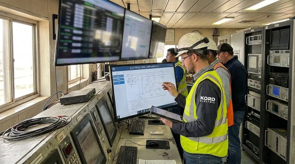 Commercial electrical room focused on uptime and code compliance