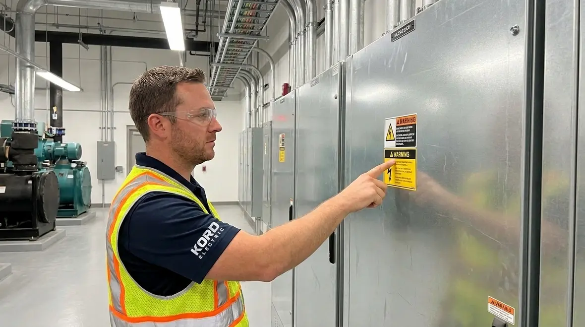 NEC Section 665.23 dielectric heating hazard labels