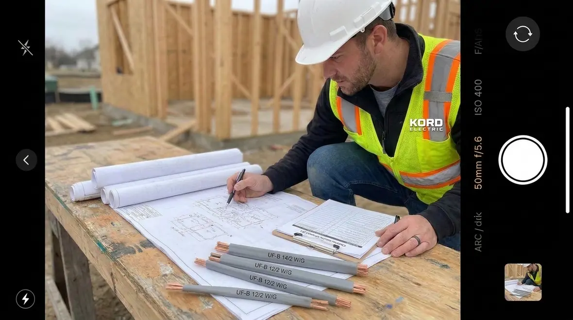 Commercial UF cable transition from underground to building entry