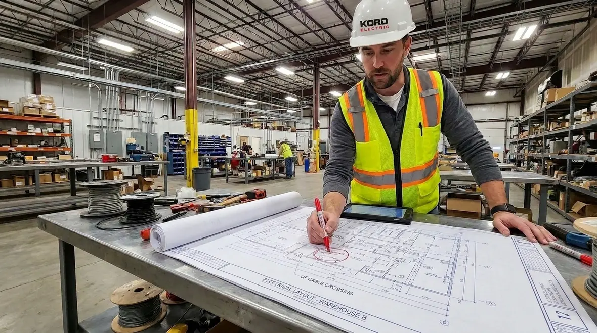 Planning NEC UF cable crossing routes during design phase