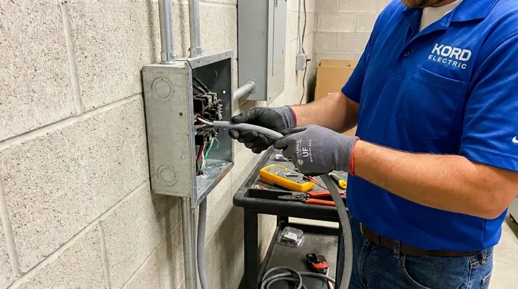 NFPA 70 324.42 for NEC UF Cable Wiring Devices