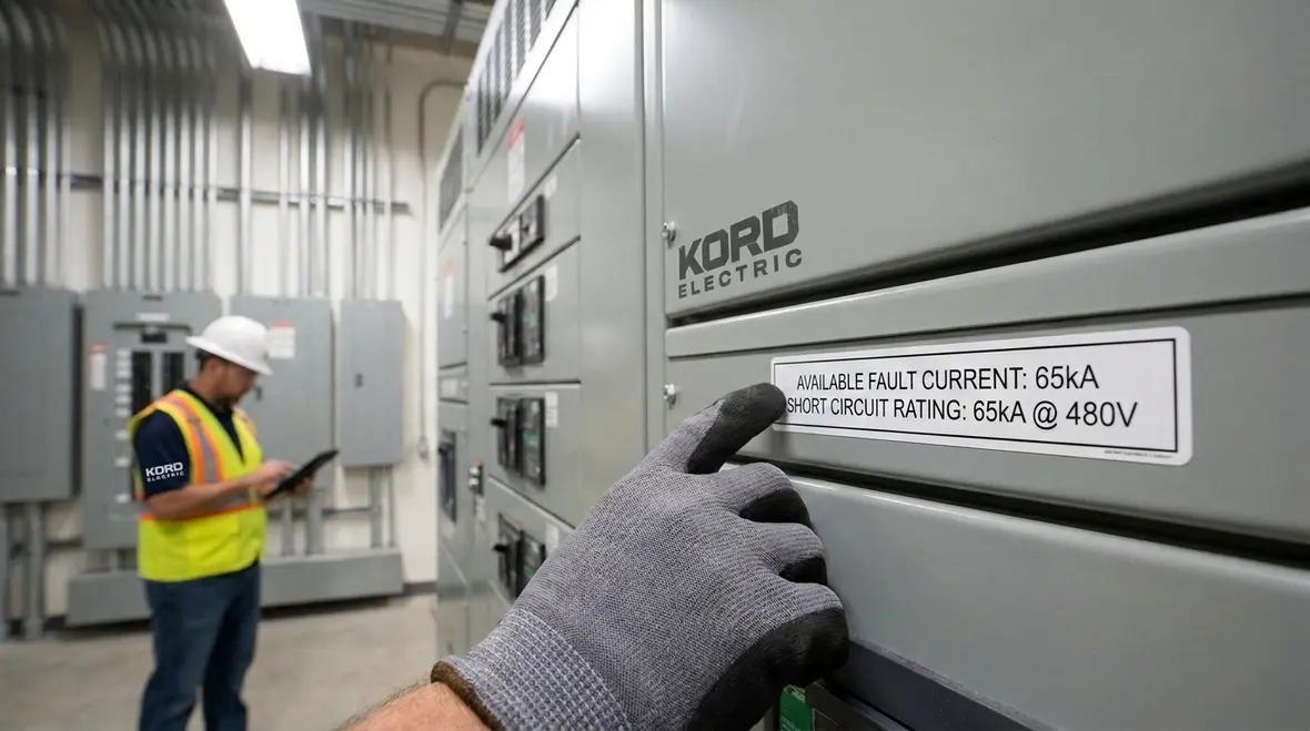 NEC available fault current marking rules
