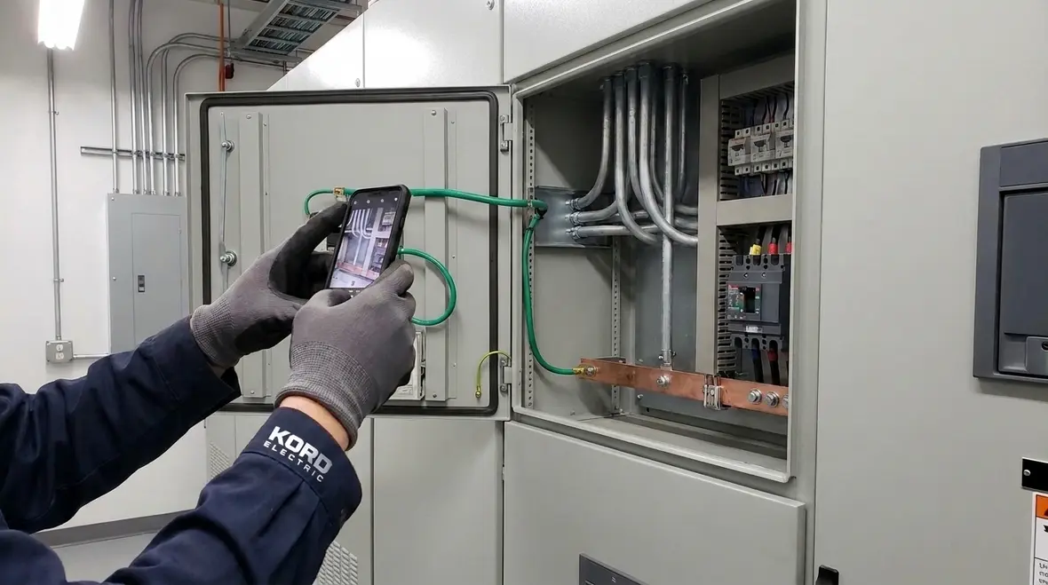 NEC bonding grounding conductor workspace