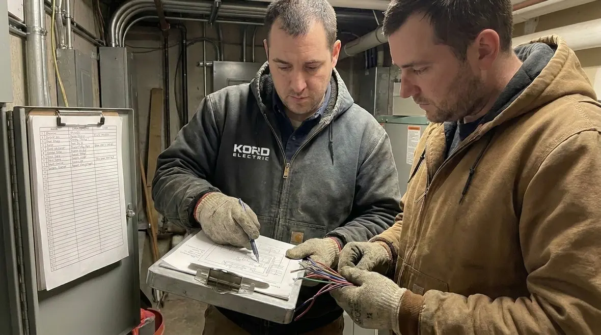Commercial electrical panel where branch circuit scope decisions matter