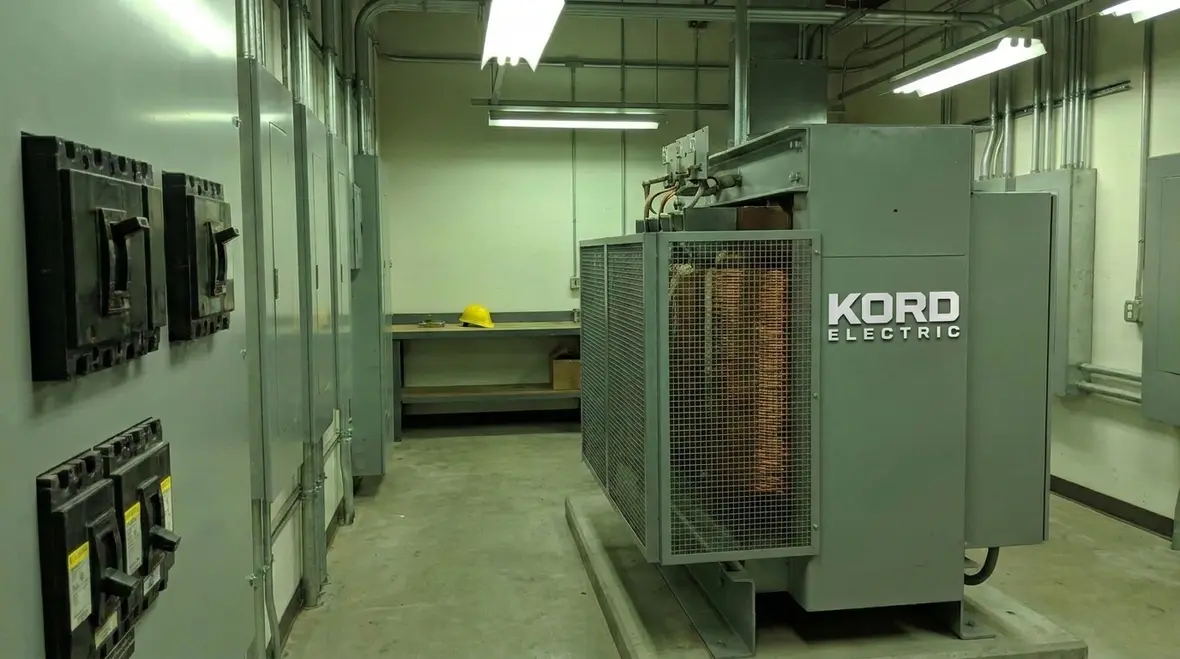 Autotransformer derived circuit in a commercial electrical room