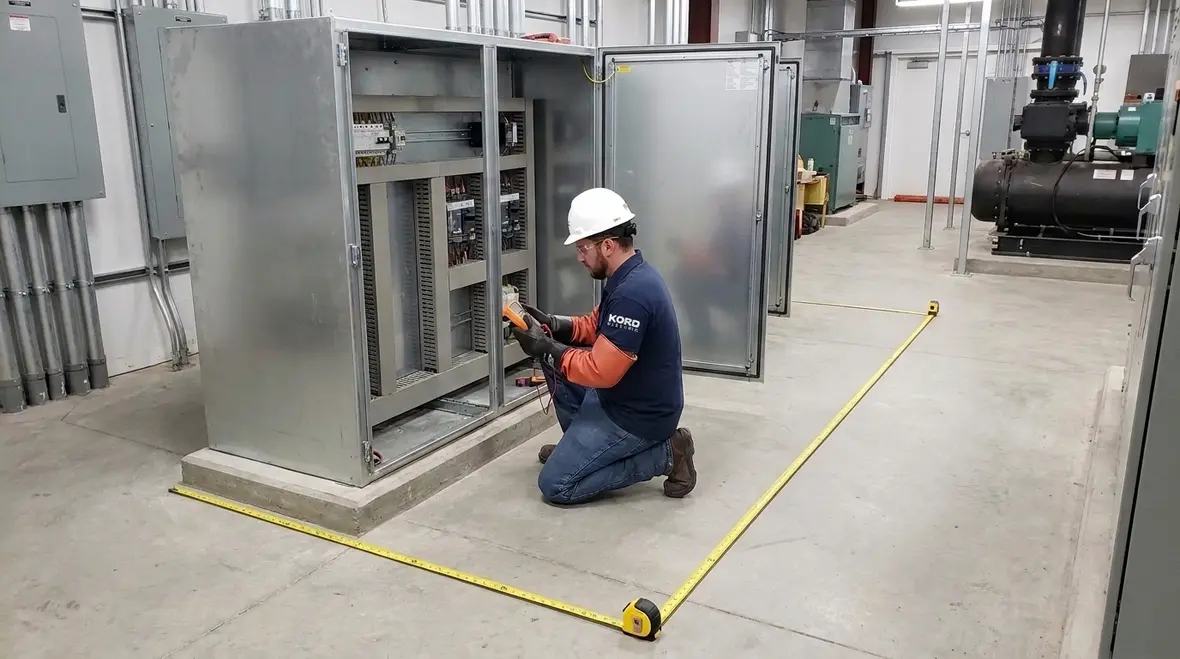 NEC cabinet enclosure working space