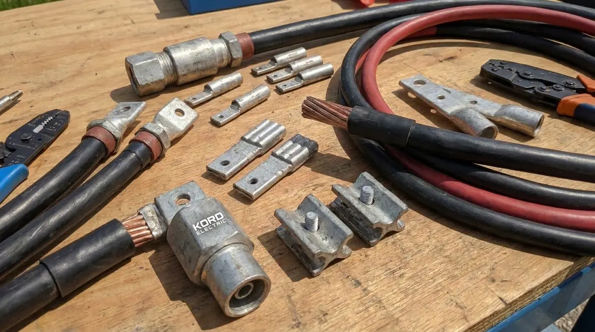 Technician explaining NEC high voltage splices taps in a facility walkthrough