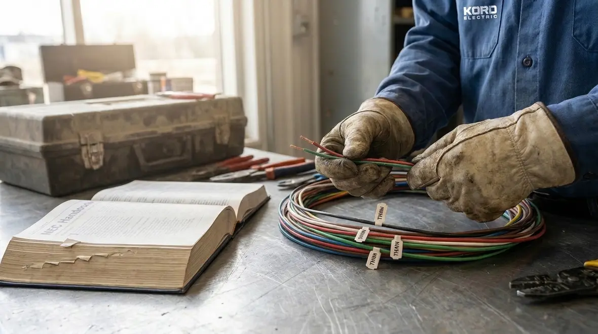 Electrician planning NEC conductor types for a commercial facility
