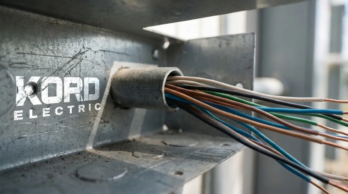 Labeled conductors in a commercial electrical panel for NEC-compliant identification