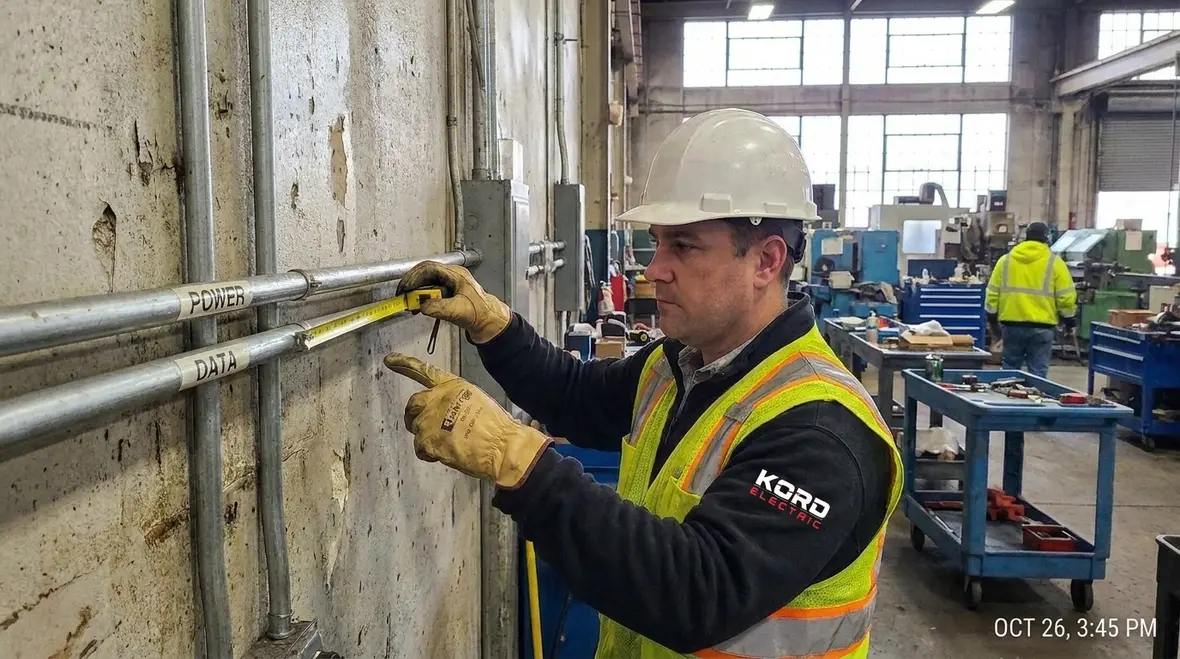 Commercial electrical room where power and control systems are coordinated
