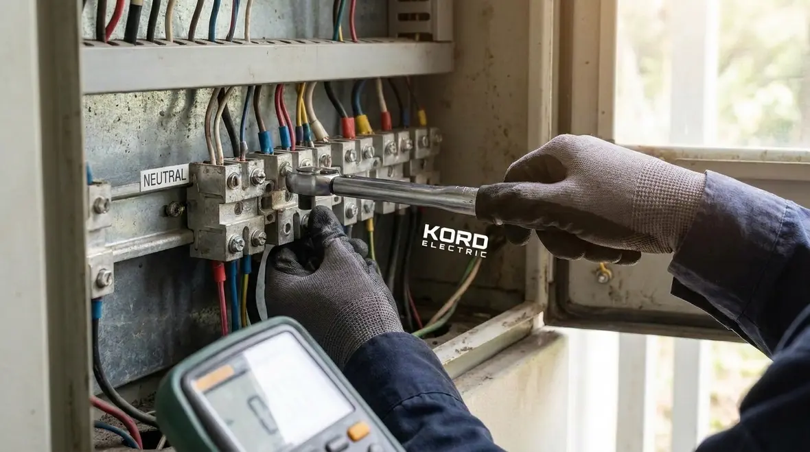 Unbalanced commercial building loads affecting neutral conductor currents