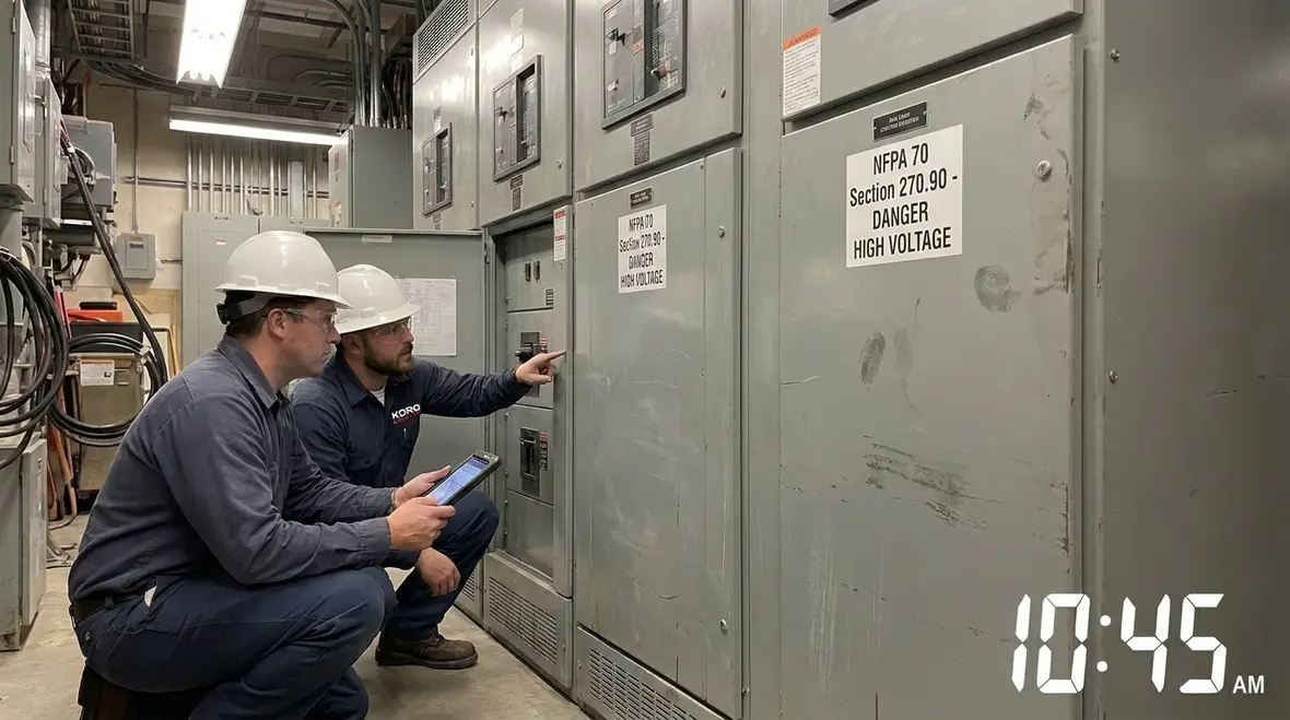 High voltage NEC enclosure bonding layout for 2 kV systems