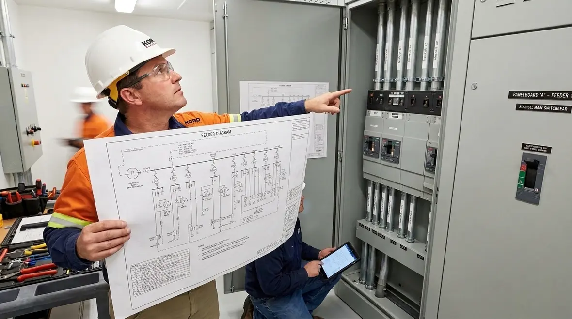 NEC feeder diagrams requirements
