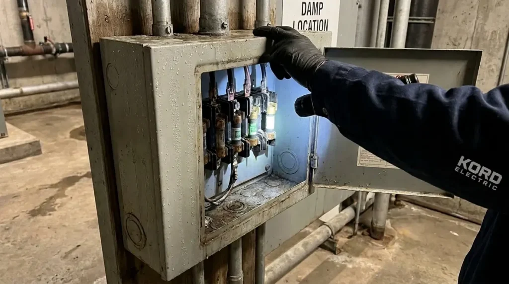 NEC Fuses in Damp Wet Locations 240.32 Guide by Kord Electric