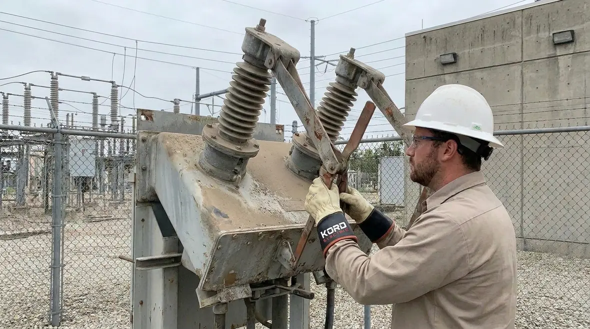 High voltage NEC power operable disconnect 2 kV in a commercial electrical room