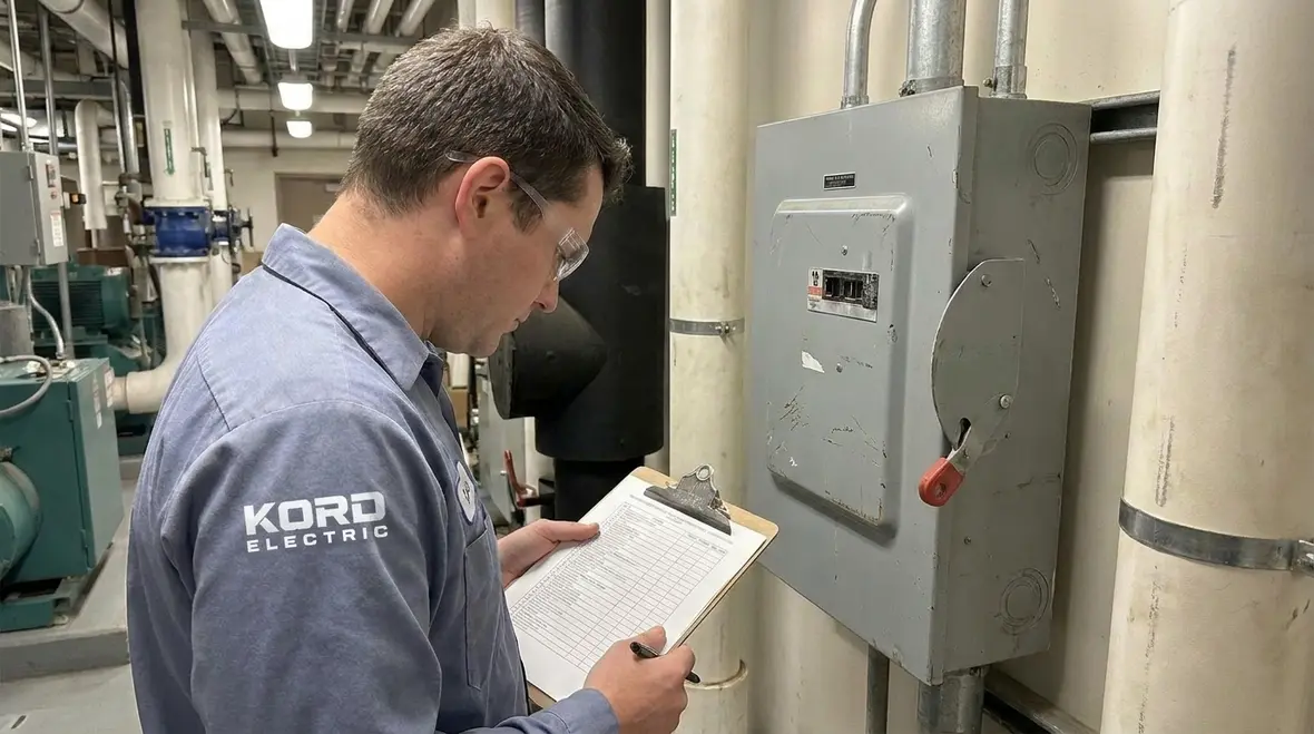 Planned NEC grounded conductor disconnection sequence documented for inspectors