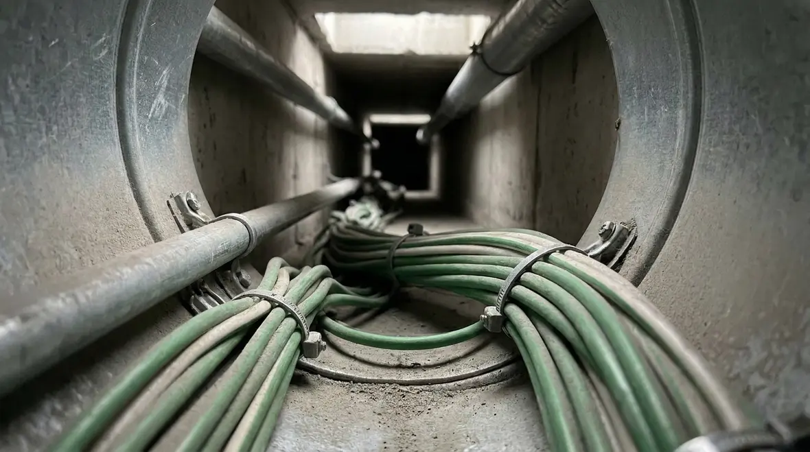 Grounded conductor installation details in a multi-tenant commercial electrical room