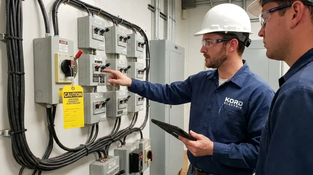 NFPA 70 Section 267.34 NEC Grouping of Disconnects