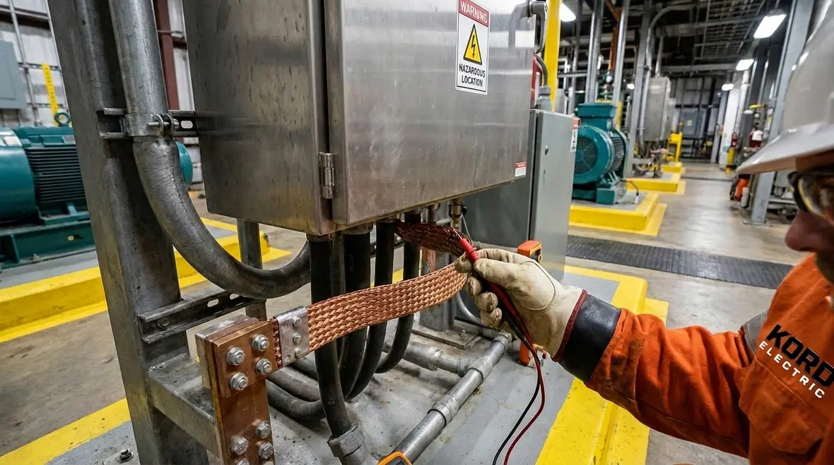 NEC hazardous location bonding 2 kV