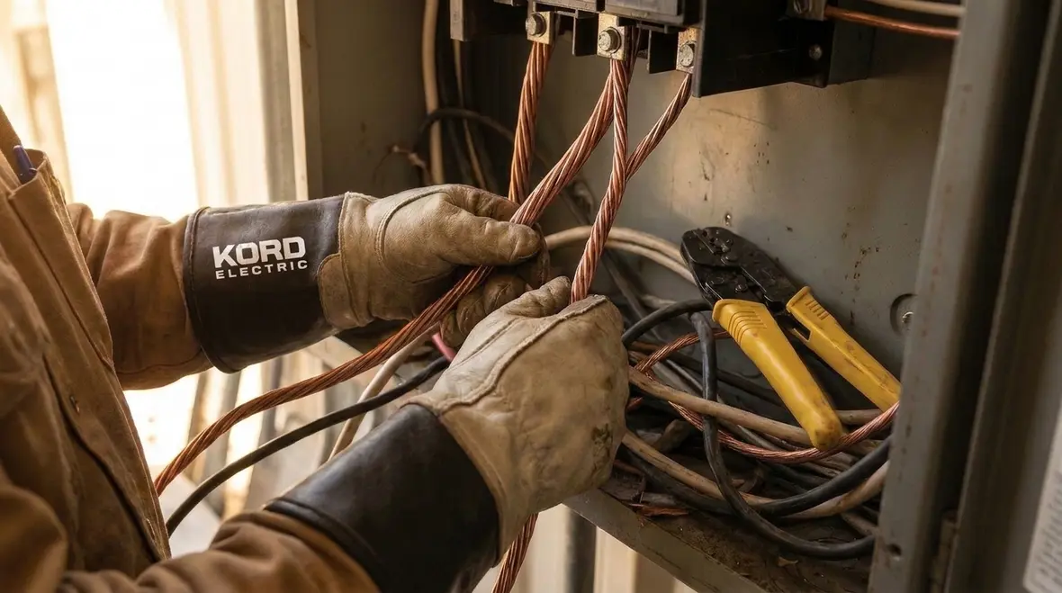 High voltage splice conductors protected inside a commercial electrical vault