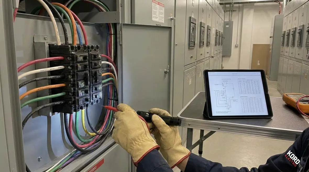 Industrial electrical equipment protected by correctly sized individual branch circuits