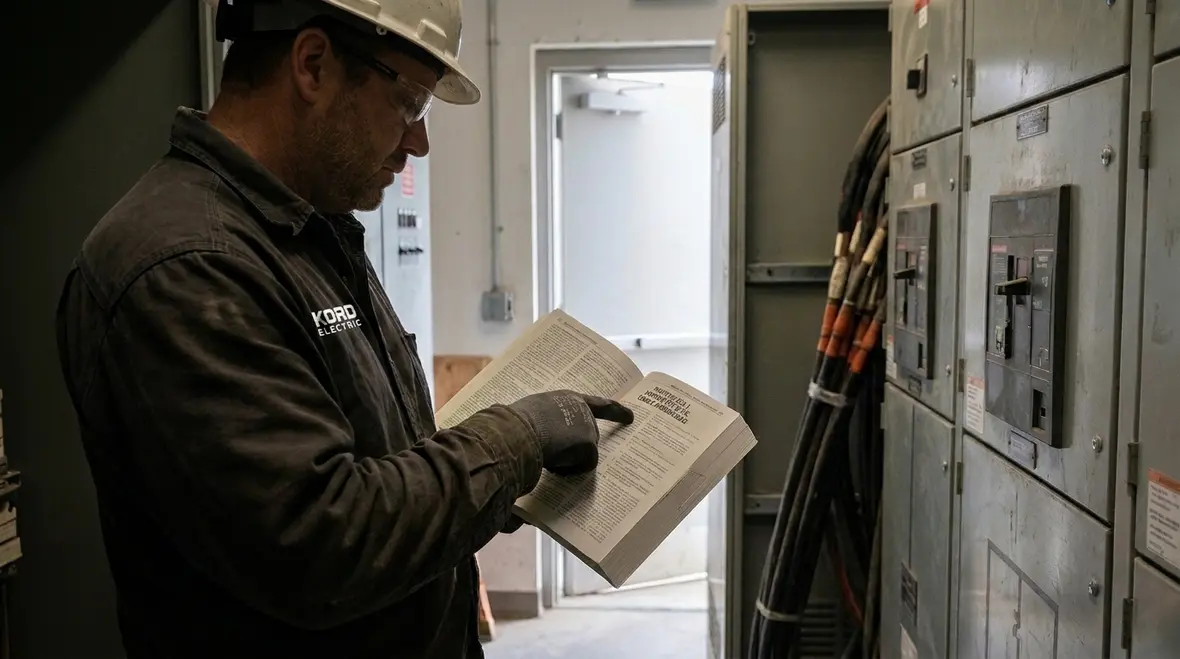 Medium voltage cable installation aligned with NEC scope requirements