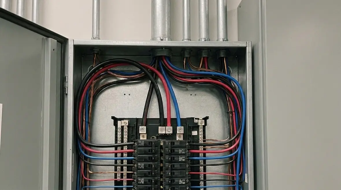 Documented service disconnect arrangement for a major property building
