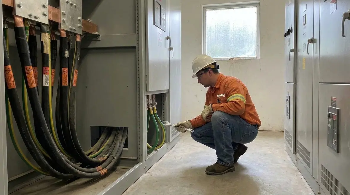 Technician tracing neutral and grounding paths to prevent NEC neutral-as-ground violations