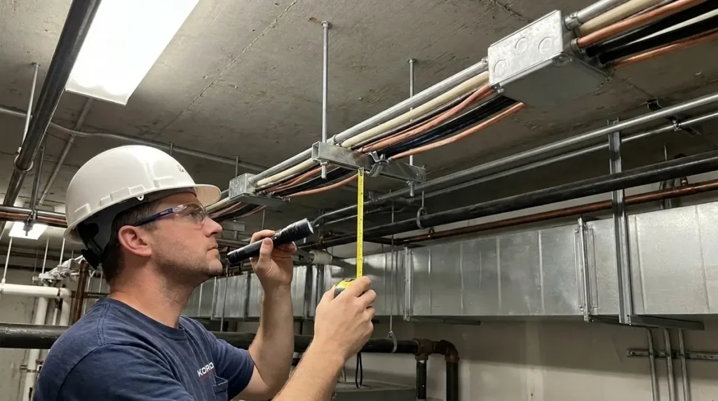 NFPA 70 267.14 NEC Open Conductor Supports Spacing