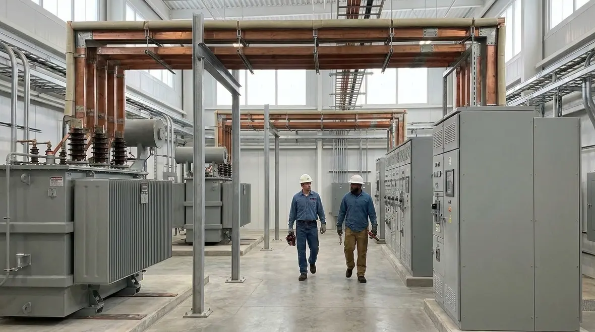 Guarded NEC high voltage service cabinet with controlled access hardware