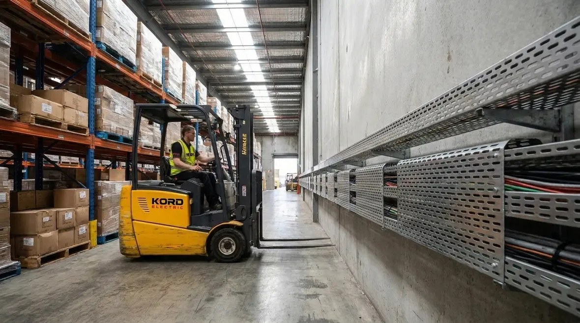 Protected conduits and cable routing in an industrial facility